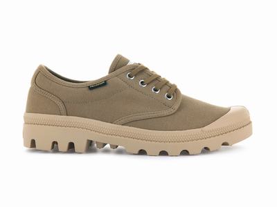 Zapatos Bajos Palladium PALLABROUSSE OXFORD Mujer Verde Oliva | Costa Rica-74803